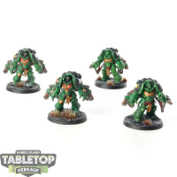 Salamanders - 4x Primaris Aggressors - bemalt