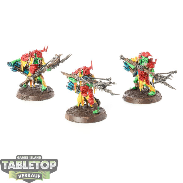 Orruk Warclans - 3 Man-Skewer Boltboyz - bemalt