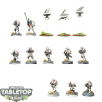 Tau Empire - 13 Fire Warriors Strike Team - bemalt