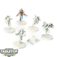 Space Wolves - 5 Wulfen - teilweise bemalt