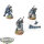 Tau Empire - 3 x Stealth Battlesuits - bemalt
