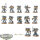 Space Wolves - 12 x Vanguard Veteran Squad - bemalt