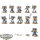 Space Wolves - 11 x Vanguard Veteran Squad - bemalt