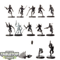 Drukhari - 12 Wyches - teilweise bemalt