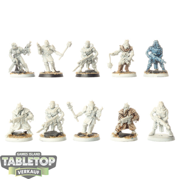 Chaos Space Marines - 10 Chaos Cultists klassisch - teilweise bemalt
