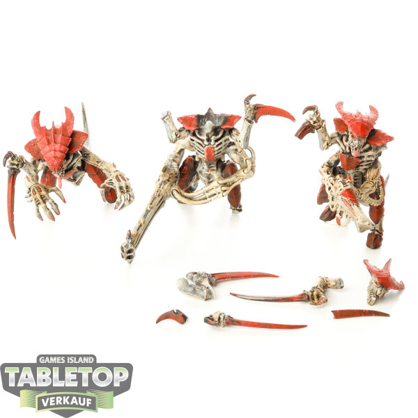 Tyraniden - 3 Tyranid Warriors - bemalt