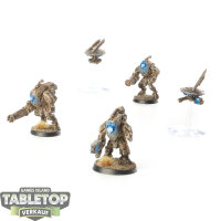 Tau Empire - 3 x Stealth Battlesuits - bemalt