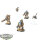 Tau Empire - 3 x Stealth Battlesuits - bemalt