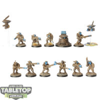 Tau Empire - 10 x Fire Warriors Strike Team - bemalt