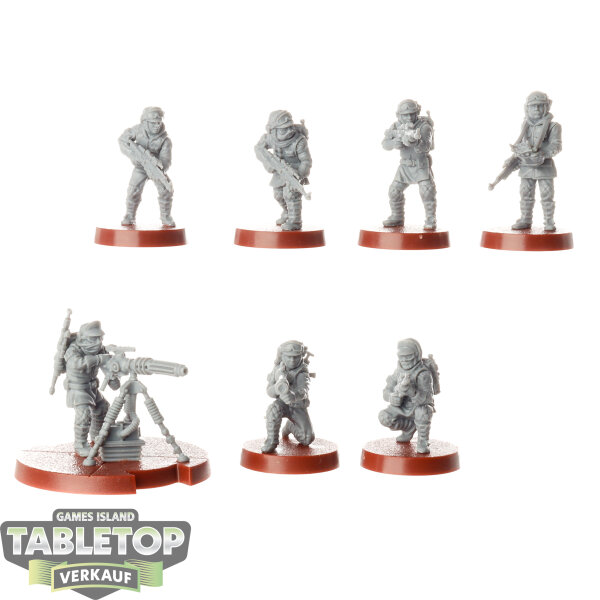 Rebellen - 7 x Rebel Veterans - unbemalt
