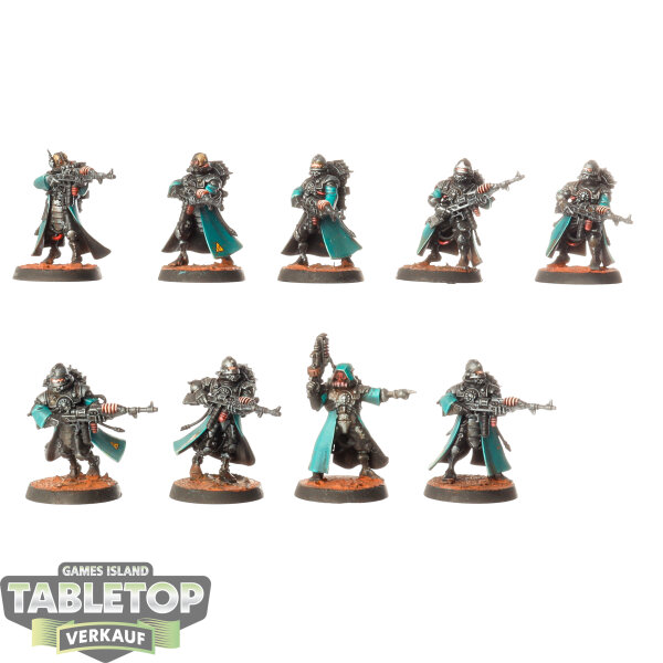 Adeptus Mechanicus - 9 Skitarii Vanguard - bemalt