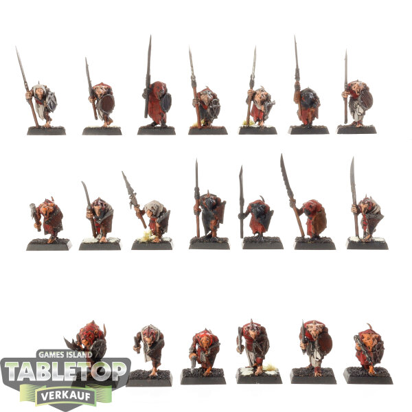 Skaven - 20x Clanrats klassisch - teilweise bemalt