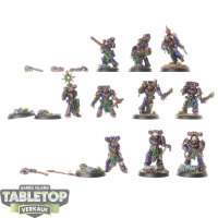 Chaos Space Marines - 10x Chaos Space Marines - bemalt