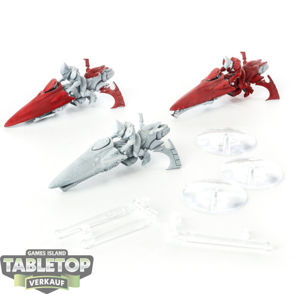 Aeldari - 3x Windriders - teilweise bemalt