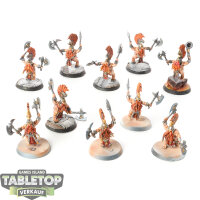 Fyreslayers - 10 Vulkite Berzerkers - bemalt