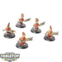 Fyreslayers - 5 Auric Hearthguard - bemalt