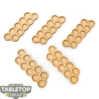 Zubehör - 5 Green Stuff World Movement Trays 25mm...