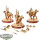Protectorate of Menoth - 3 x Exemplar Vengers - bemalt