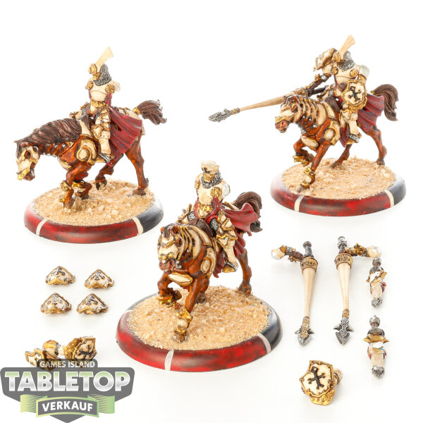 Protectorate of Menoth - 3 x Exemplar Vengers - bemalt