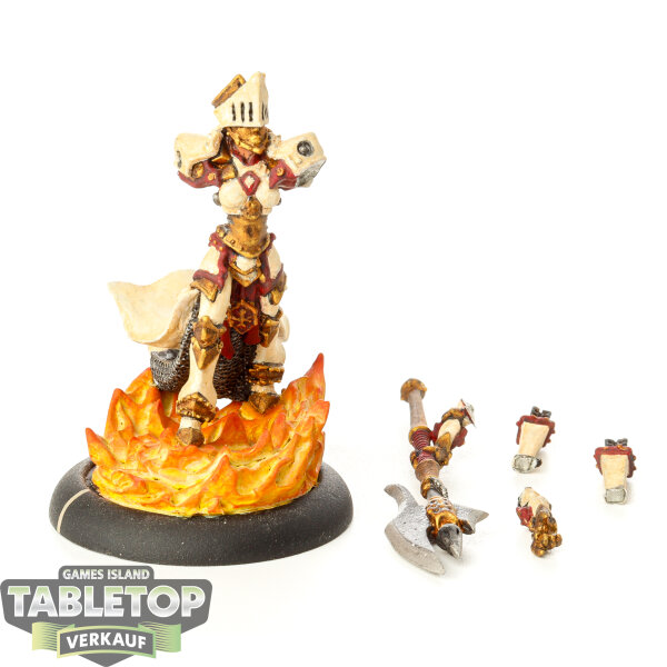 Protectorate of Menoth - Feora, Protector of the Flame - bemalt