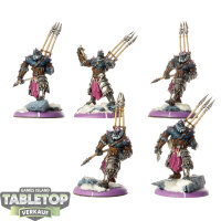 Legion of Everblight - 5 x Blighted Ogrun Warspears - bemalt