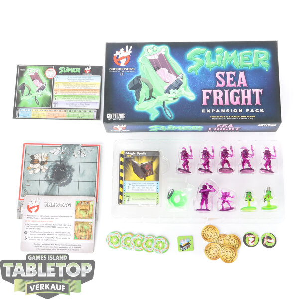 Grundspiel/Erweiterungen - Ghostbusters II: Slimer Sea Fright Expansion - teilweise bemalt