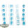 Idoneth Deepkin - 20x Transparent Dice Set 16mm - Sonstiges