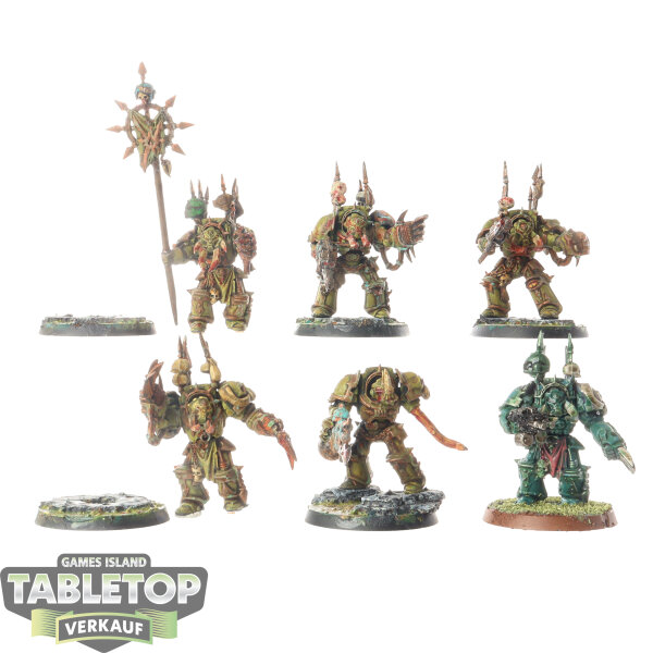 Chaos Space Marines - 6x Chaos Terminator Squad klassisch - bemalt