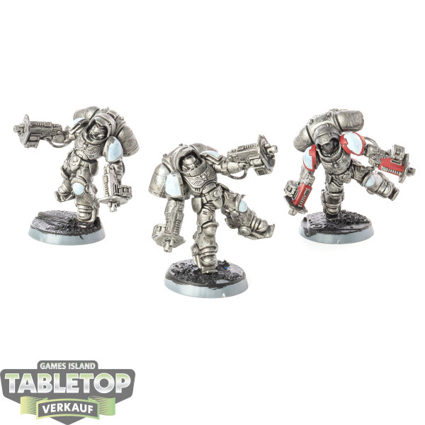 Space Marines - 3x Primaris Inceptors - teilweise bemalt