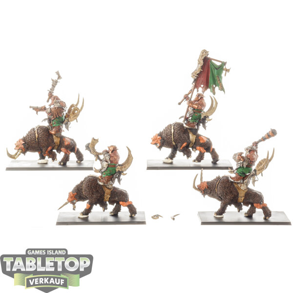 Ogor Mawtribes - 4 x Mournfang Pack - bemalt