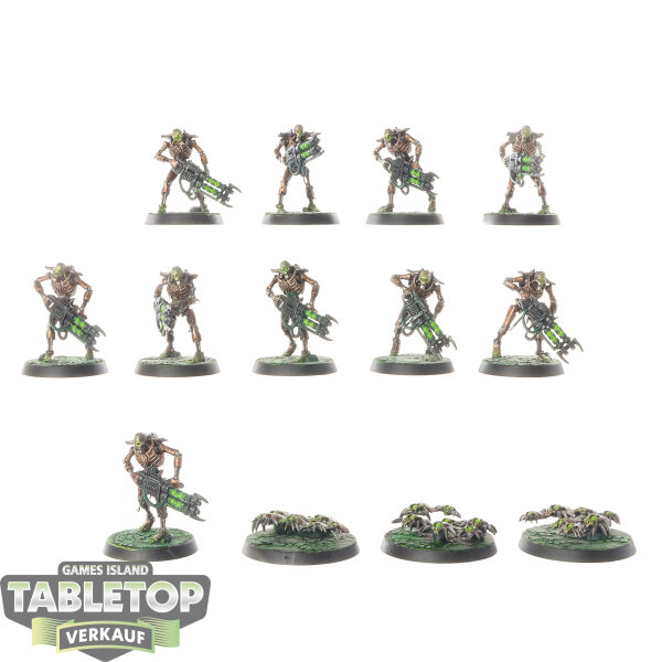 Necrons - 10x Necron Warriors - bemalt