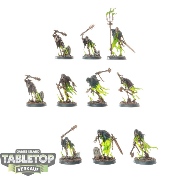 Nighthaunt - 10x Chainrasp Hordes - bemalt