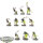 Nighthaunt - 10x Chainrasp Hordes - bemalt