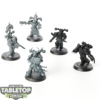 Chaos Space Marines - 5x Chosen - teilweise bemalt