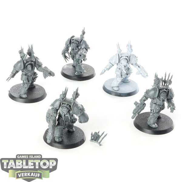 Chaos Space Marines - 5x Chaos Terminator Squad - teilweise bemalt