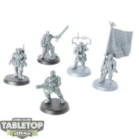 Astra Militarum - 5 Cadian Command Squad - teilweise bemalt