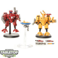 Tau Empire - 2x XV8 Crisis Battlesuits - klassisch -...