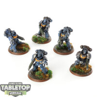 Space Marines - 5 x Heavy Intercessors - teilweise bemalt
