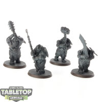 Ogor Mawtribes - 4 x Ironguts - teilweise bemalt
