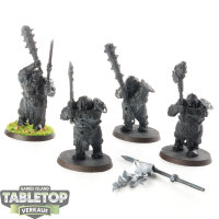 Ogor Mawtribes - 4 x Ironguts - teilweise bemalt