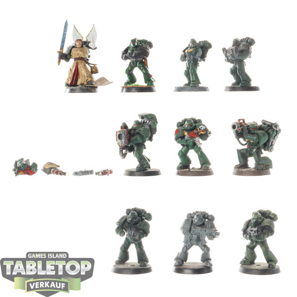 Dark Angels - 10 x Tactical Squad klassisch - teilweise bemalt