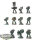 Dark Angels - 10 x Tactical Squad klassisch - teilweise bemalt