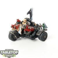 Dark Angels - Space Marine Attack Bike klassisch - bemalt