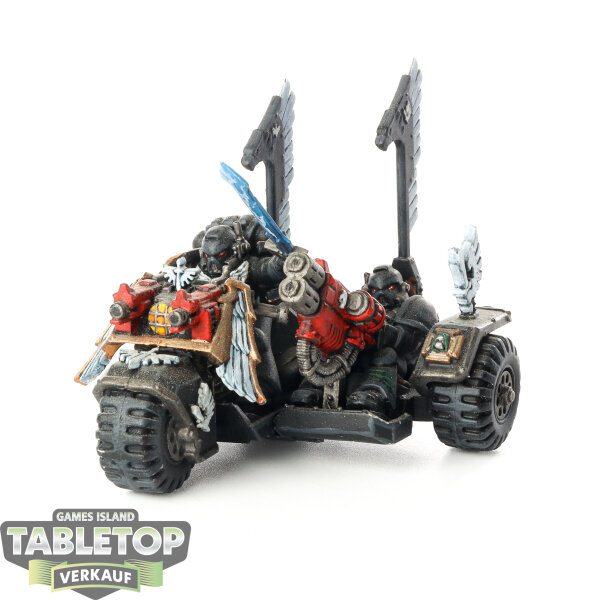Dark Angels - Space Marine Attack Bike klassisch - bemalt