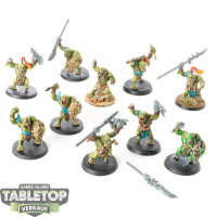 Orruk Warclans - 10x Savage Orruks - bemalt