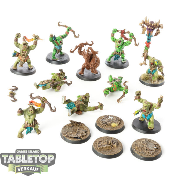 Orruk Warclans - 10x Savage Orruk Arrowboys - teilweise gebaut