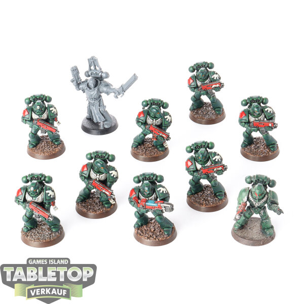Dark Angels - 10x Tactical Squad - teilweise bemalt