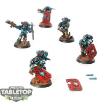 Space Marines - 5x Jump Pack Intercessors - bemalt