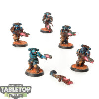 Space Marines - 5x Primaris Hellblasters - bemalt