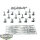 HdR Figuren - Gut - 28x Warriors of the Last Alliance - teilweise gebaut